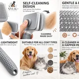 Gray Dog & Cat Grooming Brush, photo 2