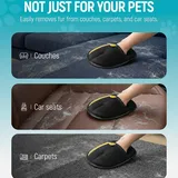 Dog & Cat Grooming Kit, Reusable Deshedding Glove + Self-Cleaning Grooming Brush (Gray), photo 8