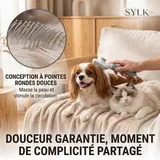 Gray Dog & Cat Grooming Brush, photo 3