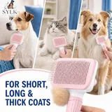Pink Dog & Cat Grooming Brush, photo 2