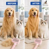 Pink Dog & Cat Grooming Brush, photo 5