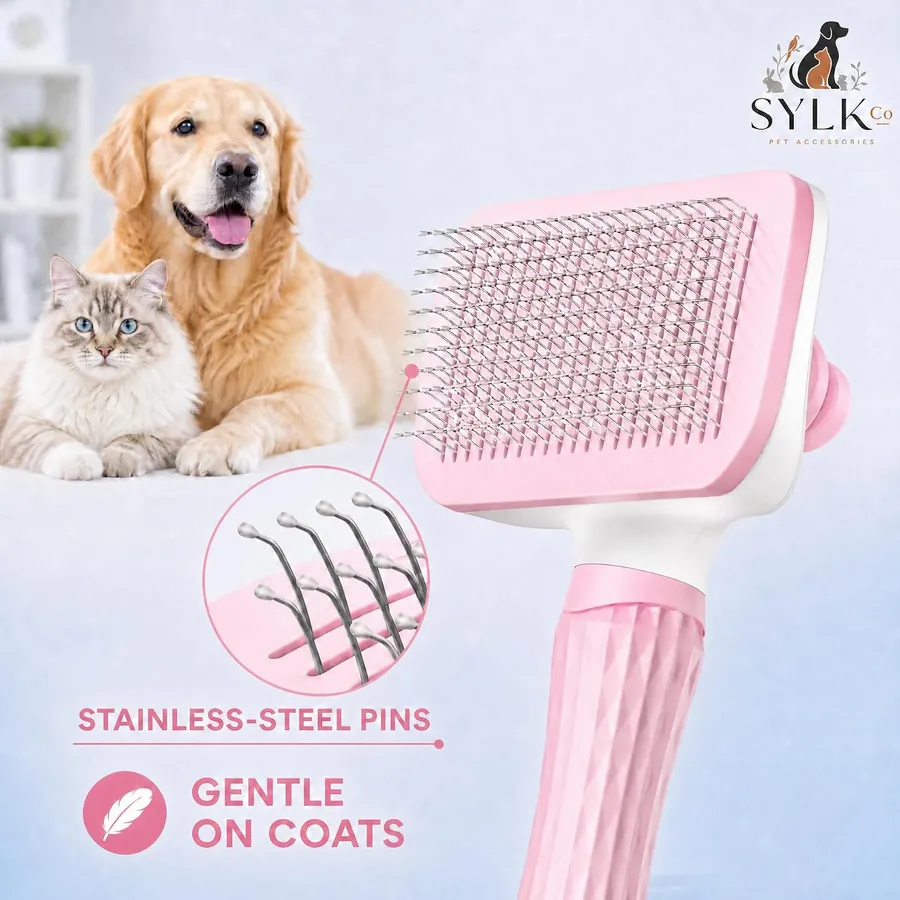Pink Dog & Cat Grooming Brush, photo 6