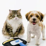 Dog & Cat Grooming Kit, Reusable Deshedding Glove + Self-Cleaning Grooming Brush – Blue, photo 6